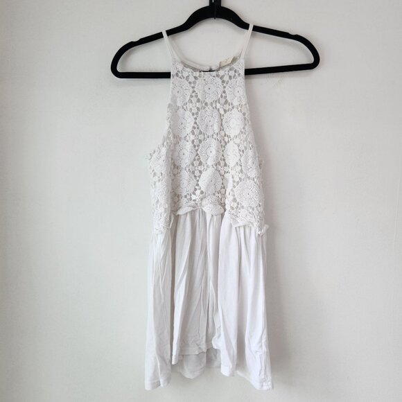 BUNDLE (2) Altar'd State Tank Tops White Red Boho Embroidered Lace Women's S - Picture 8 of 16